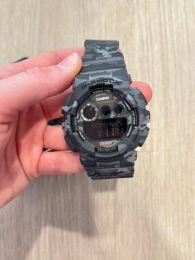 Casio G-Shock GD-120CM Gray Camo Digital Watch NWT